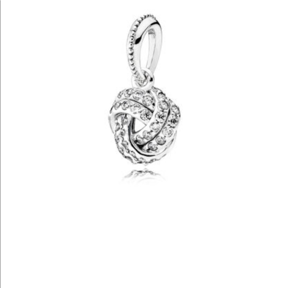 Brand New Sparkling Love Knot Pendant
